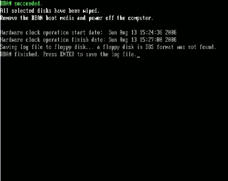 To format the hard disk using CD and DVD media, we create a DBAN boot disk. Download Darik's Boot and Nuke ISO image file for use with CD and DVD media.