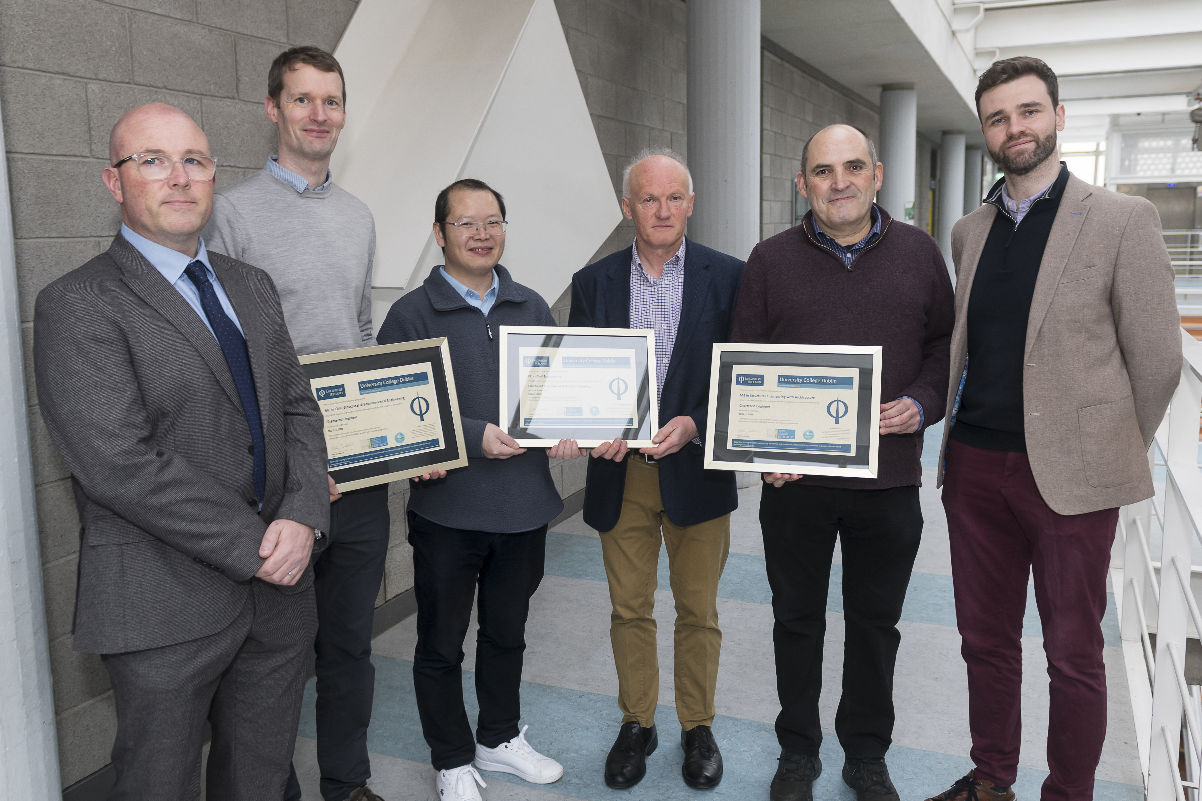 Presentation of Parchments by Engineers Ireland to UCD