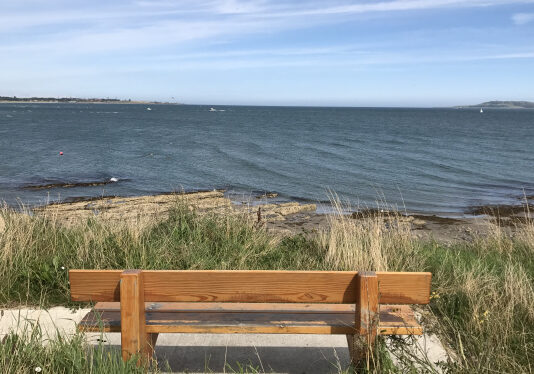 A bench overlooking the sea