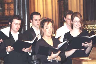 UCD Choral Scholars in action.