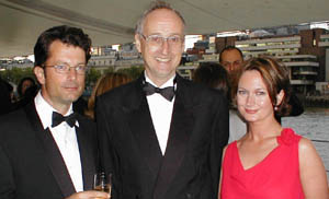 Austin Crocker; Prof Frank Hegarty, Vice-President for Research; Laura Hannan