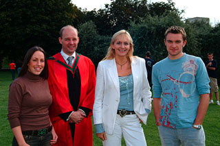 Pictured Outside O'Reilly Hall