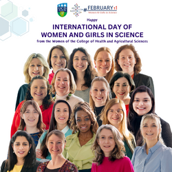 Collage of women smiling for International Day of Women and Girls in Science