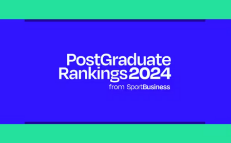 Postgraduate Rankings 2024 written on blue and green background