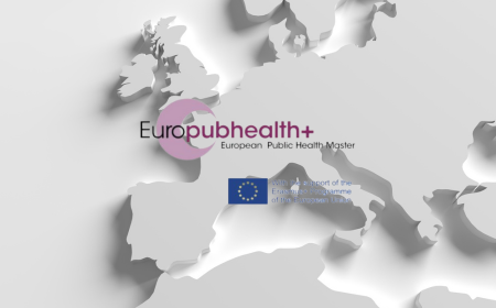 Map of Europe with Europubhealth logo