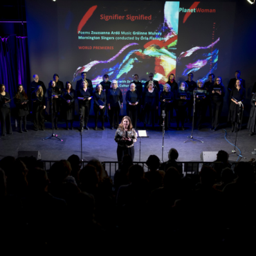 The Mornington singers in the Trapdoor Theatre