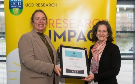 Dr Lucia Tiscornia was the Finalist in UCD Research Impact Competition