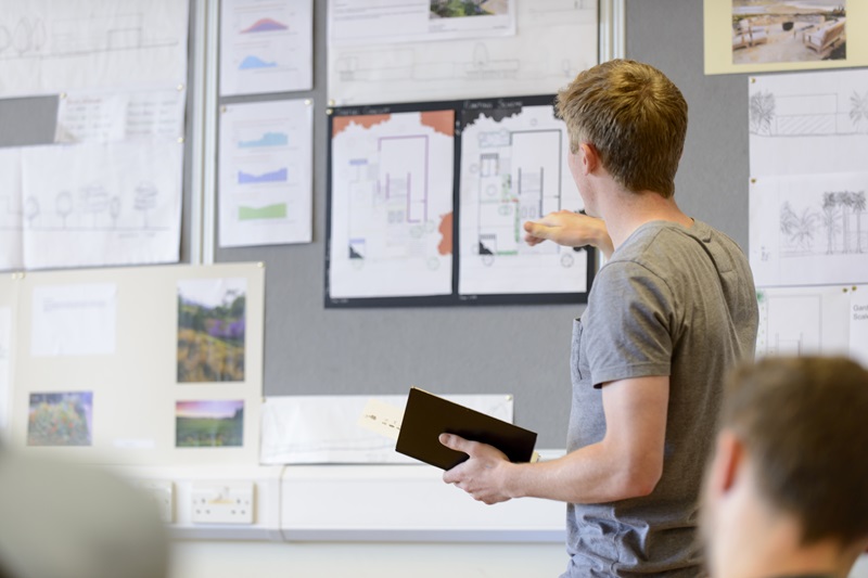 UCD School of Architecture Planning and Environmental Policy - Landscape Architecture studios in Newstead. Credit: Vincent Hoban.