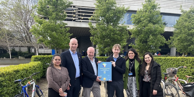 UCD awarded gold level Smarter Travel Mark from the National Transport Authority for its efforts to support active and sustainable travel to and from its campuses.