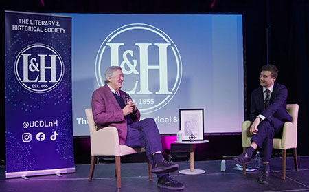 Stephen Fry presented with James Joyce Award