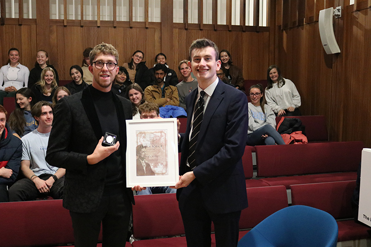 Olympic champion Daniel Wiffen presented with James Joyce award