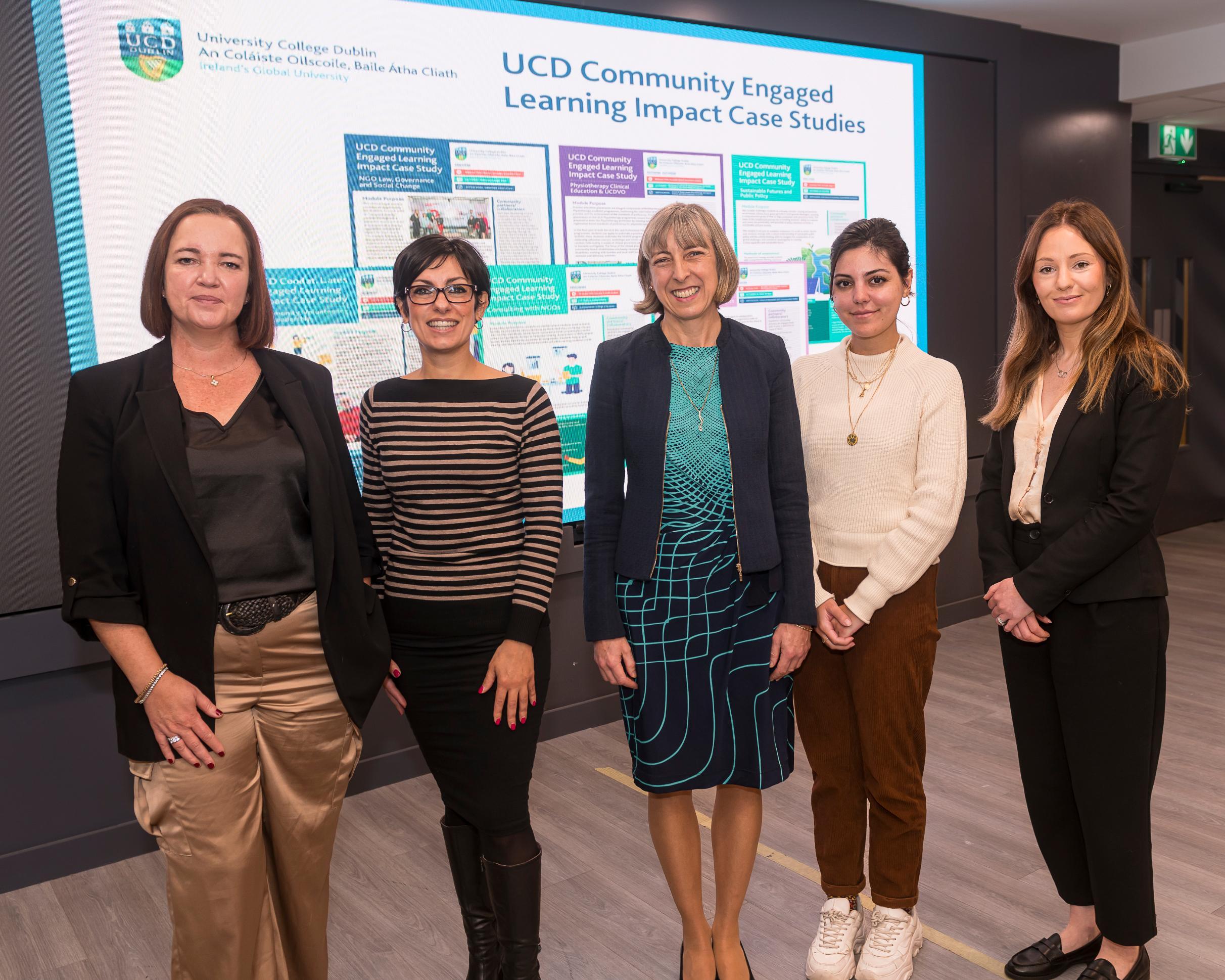 UCD staff at the Case Study Launch