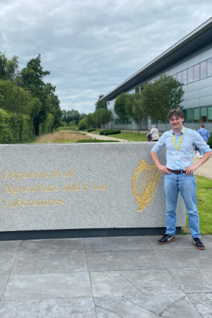 Philip Becker Smiling Standing Outside The Department of Agriculture and Food Laboratories
